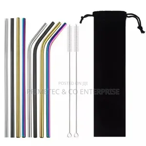 100% Food Grade Stainless Steel Reusable Straws