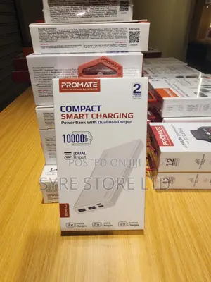 10000mah Compact Dual Usb Power Bank – Promate Bolt-10
