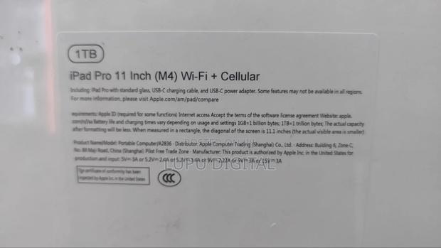 New Apple iPad Pro 1 TB Black - thumbnail 3