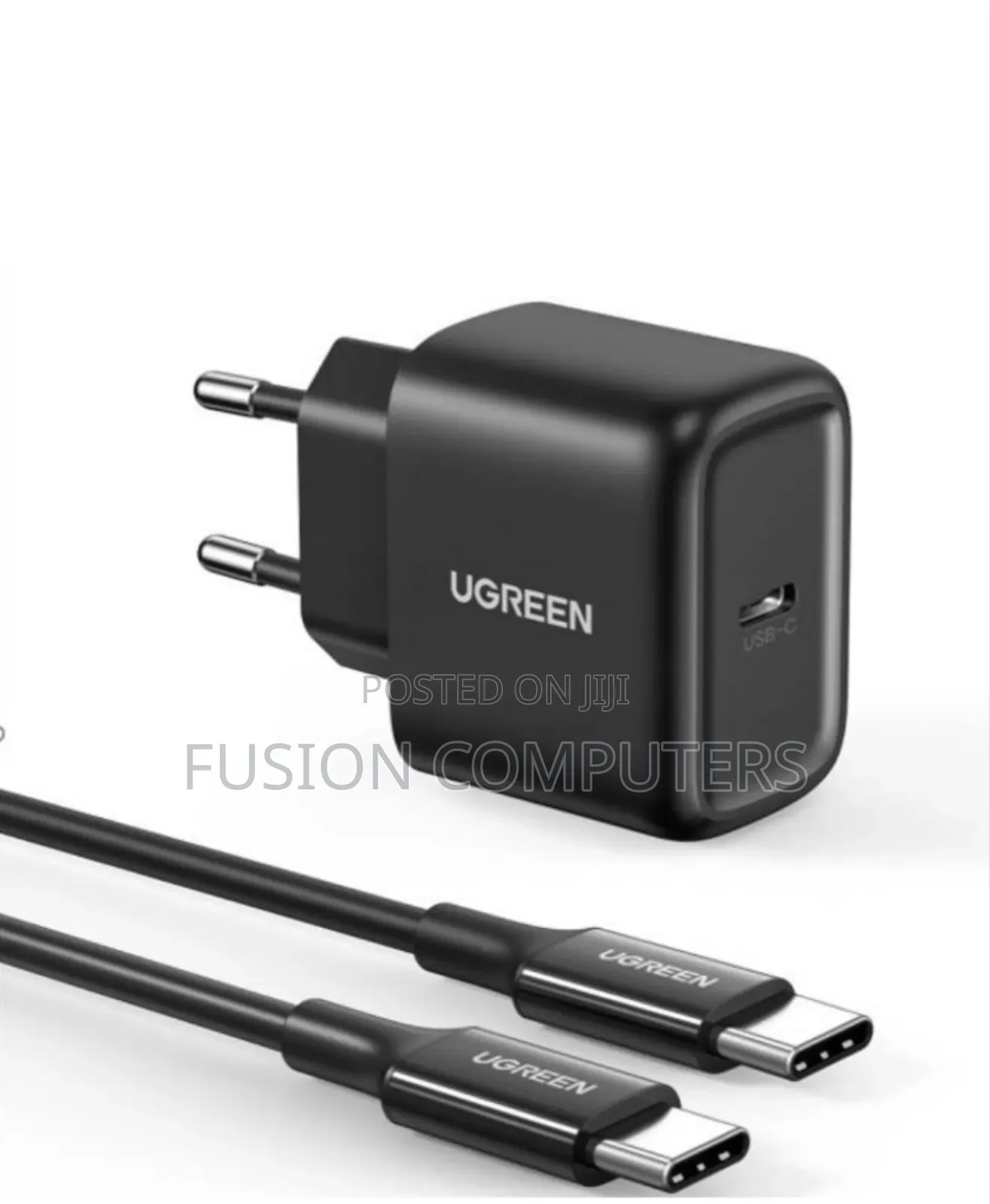 Ugreen Cd250 Usb-C 25w Pd Charger With 2m Usb-C to Usb-C Ug-50577