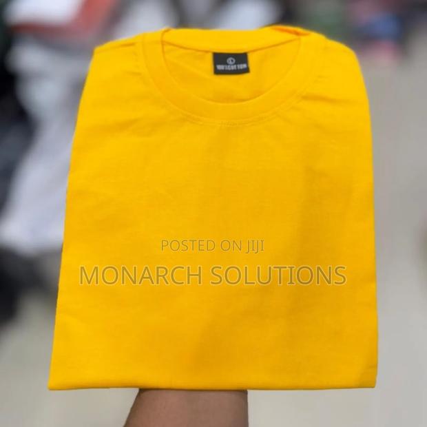 Lemon Yellow Round Neck Tshirts