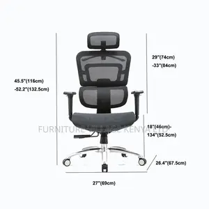 Office Chair ; High-Back Adjustable Orthopedic Office Chair