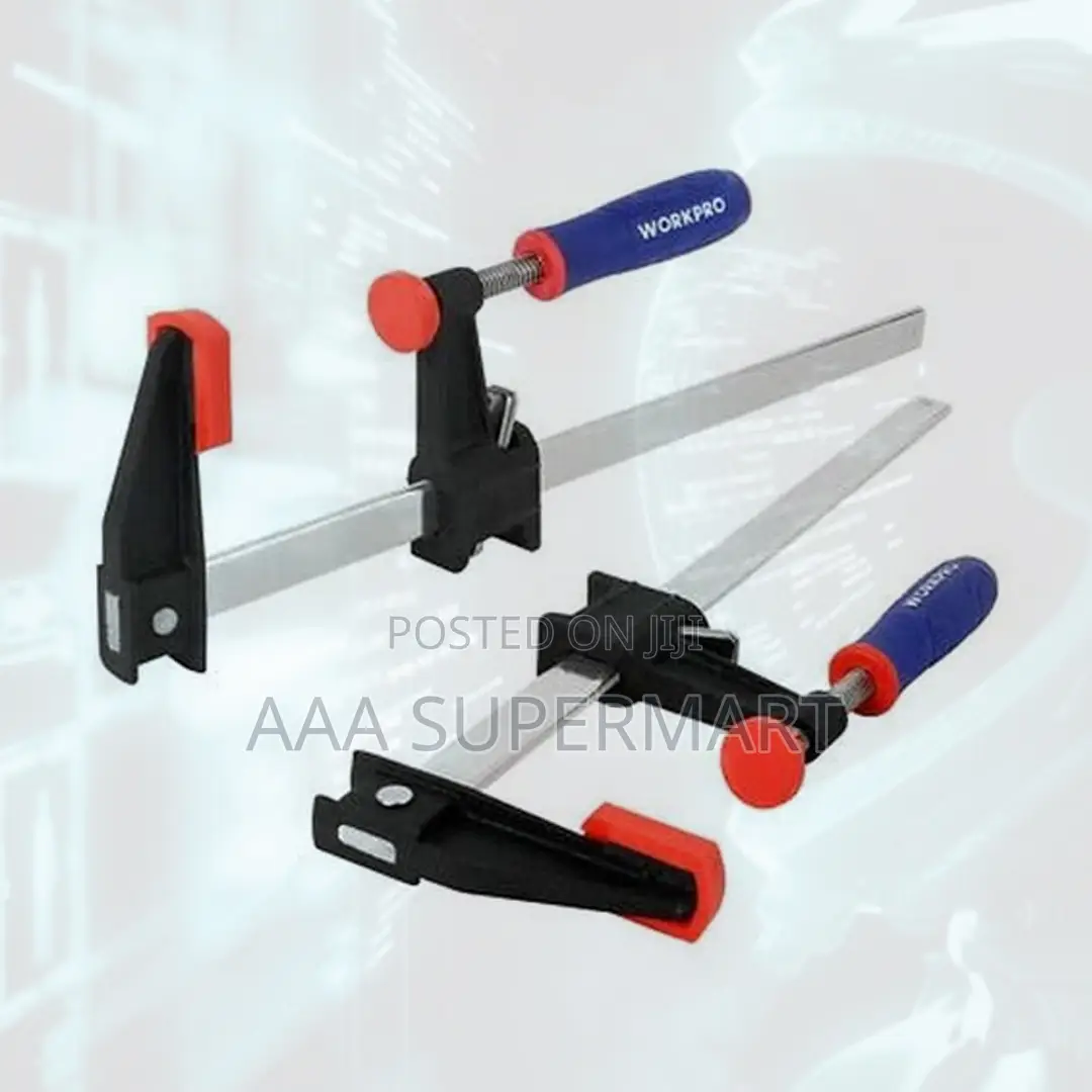 Wp232026 50x200mm Steel Bar Clamp With Wooden Handle Workpro