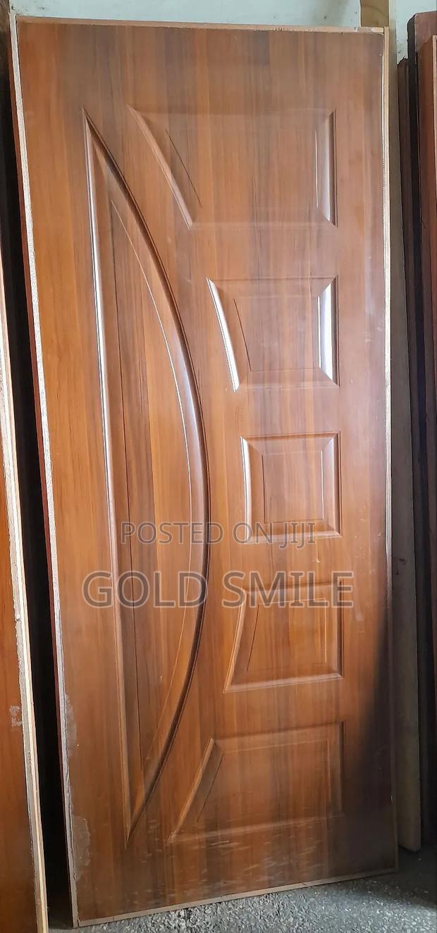 Mahogany Embozed Laminated Door/ 6 Panel Laminated Door