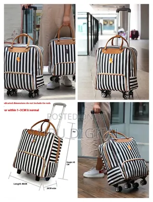 Quality Stripped Travelling Bag