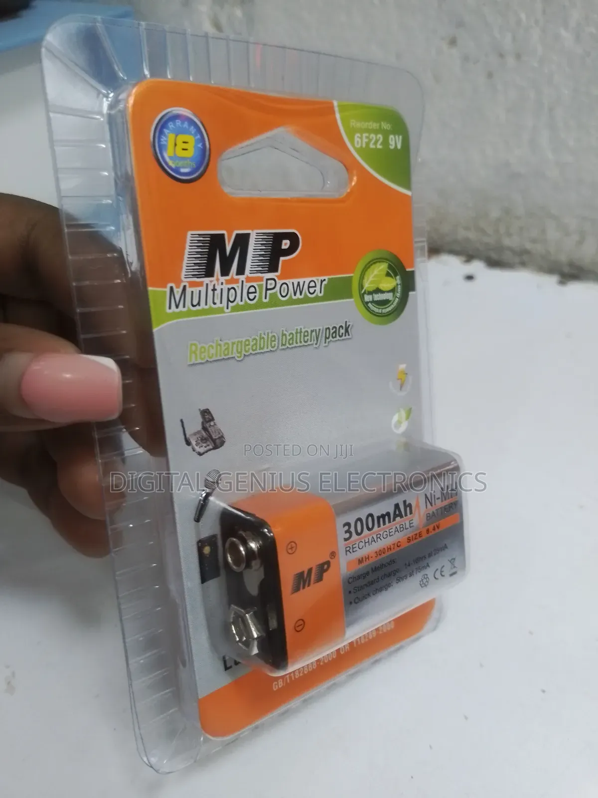 Mp 9v Rechargeable Battery