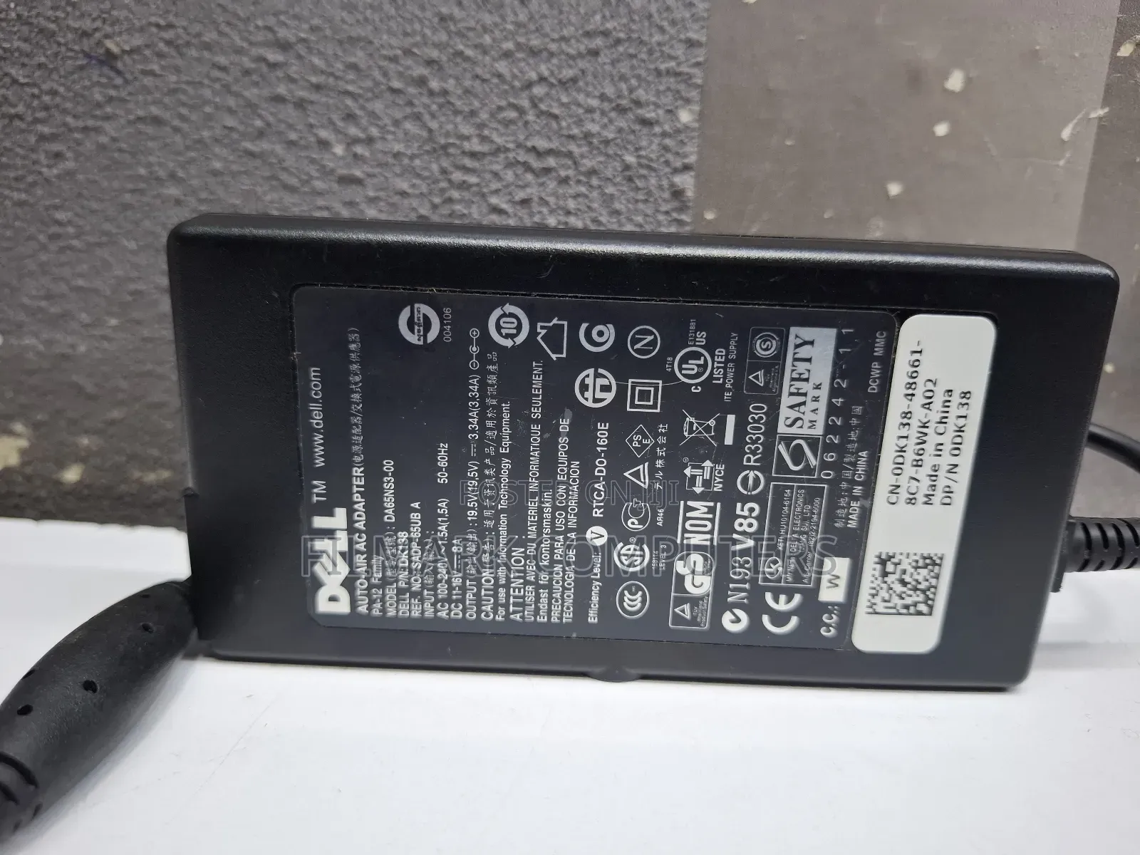 Ex Uk Original 19.5v 3.34a 65w Slim Auto-Air Ac Travel Adapter Car