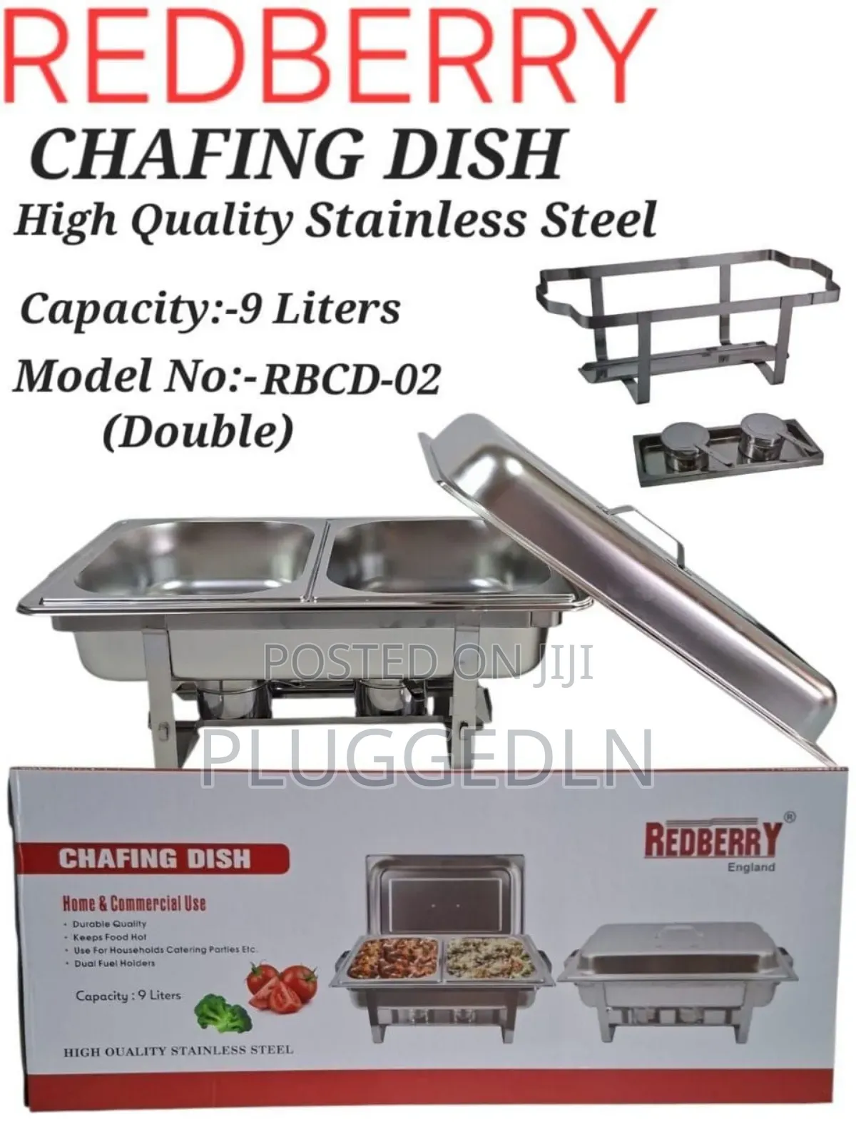Chaffing Dish With Triple/Single/Double Compartment