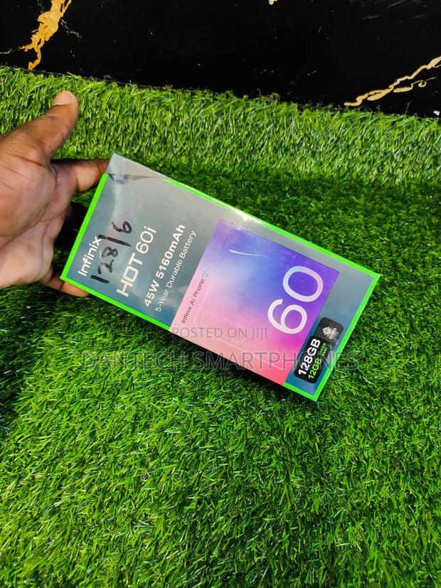 New Infinix Hot 60i 128 GB Silver - thumbnail 4