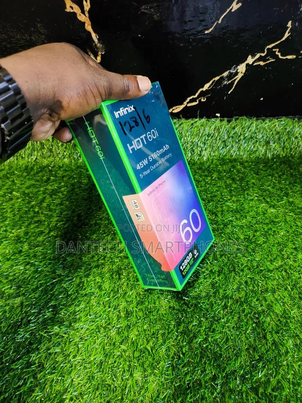 New Infinix Hot 60i 128 GB Silver - thumbnail 7