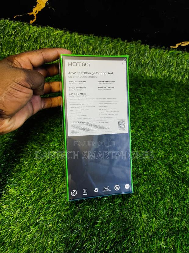 New Infinix Hot 60i 128 GB Silver - thumbnail 8