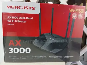 Mercusys Mr80x Ax1800 Dual-Band Wi-Fi 6 Router Speed Up to 1201mbps.