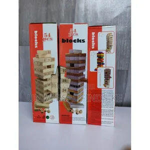54 PCS of a Wooden Jenga Blocks