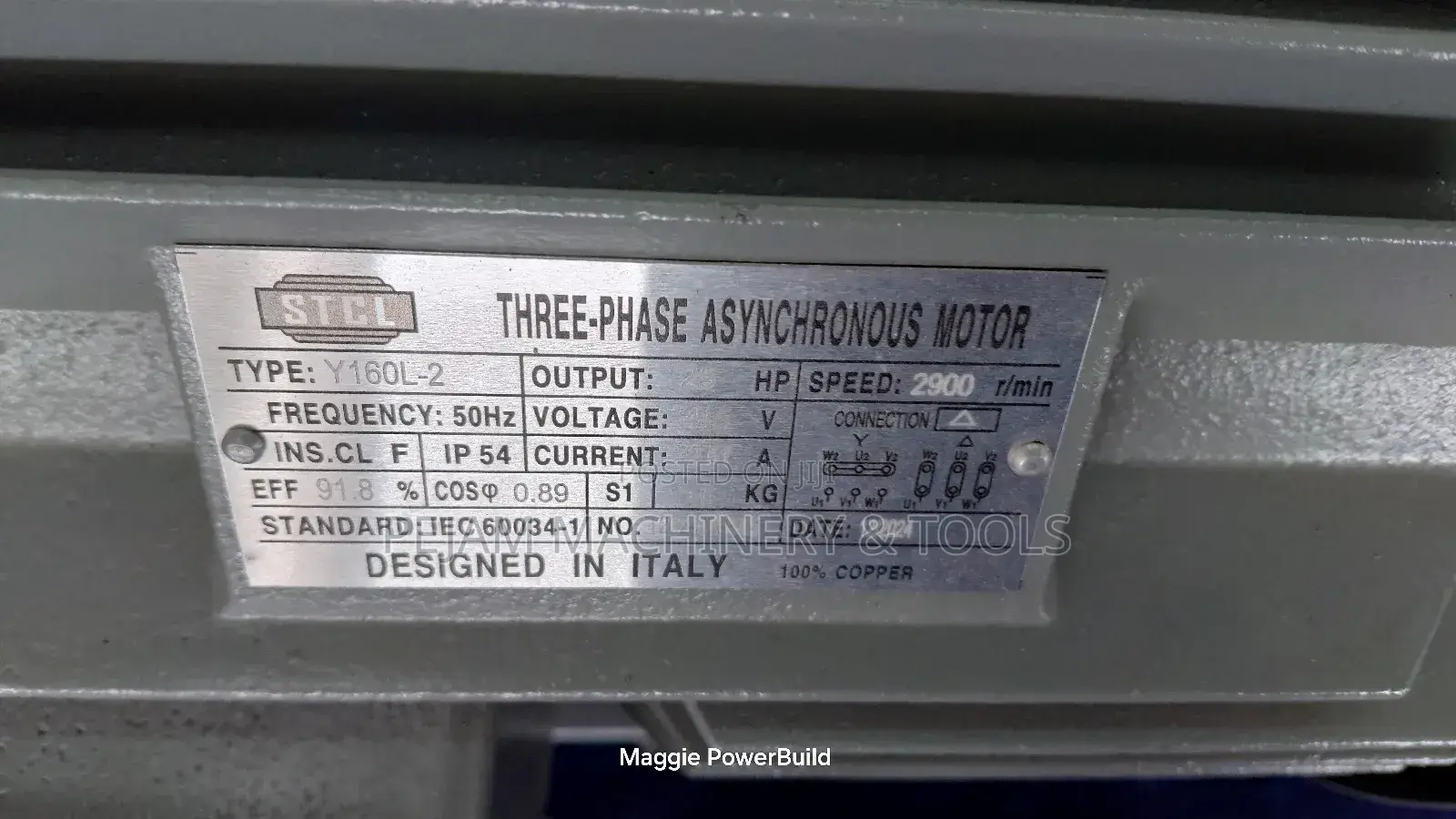 Y160l-2 25hp STCL Italy Three Phase High Speed Motor 2900rpm