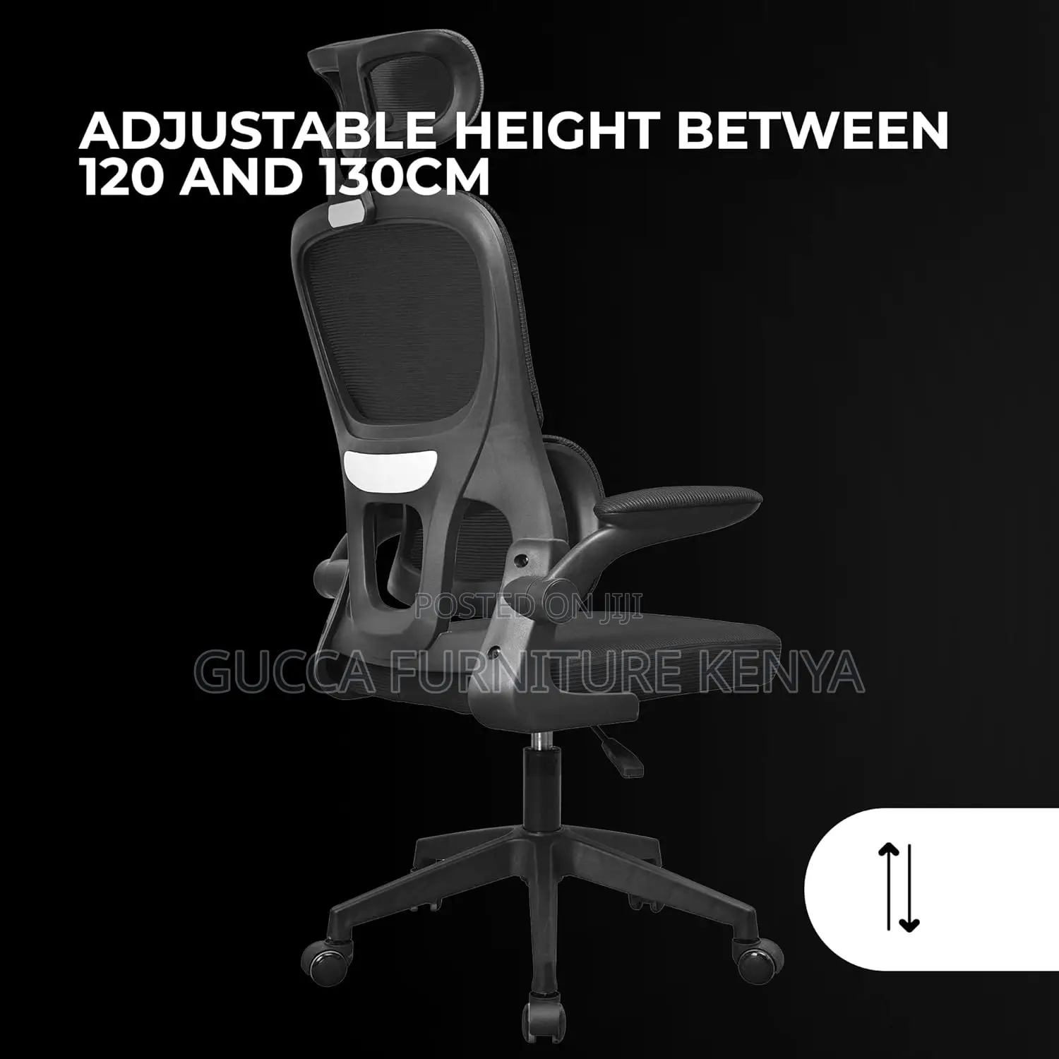 Imported Ergonomic Chair With Flip Arms