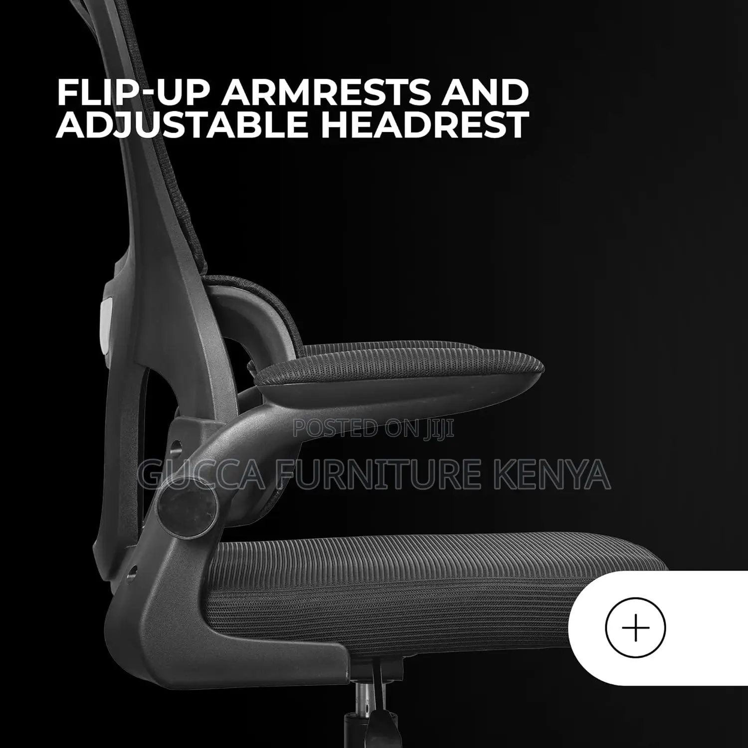 Imported Ergonomic Chair With Flip Arms