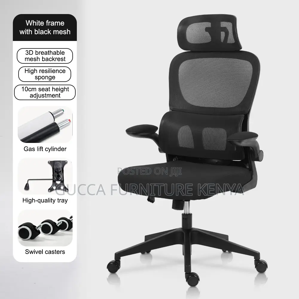 Imported Ergonomic Chair With Flip Arms