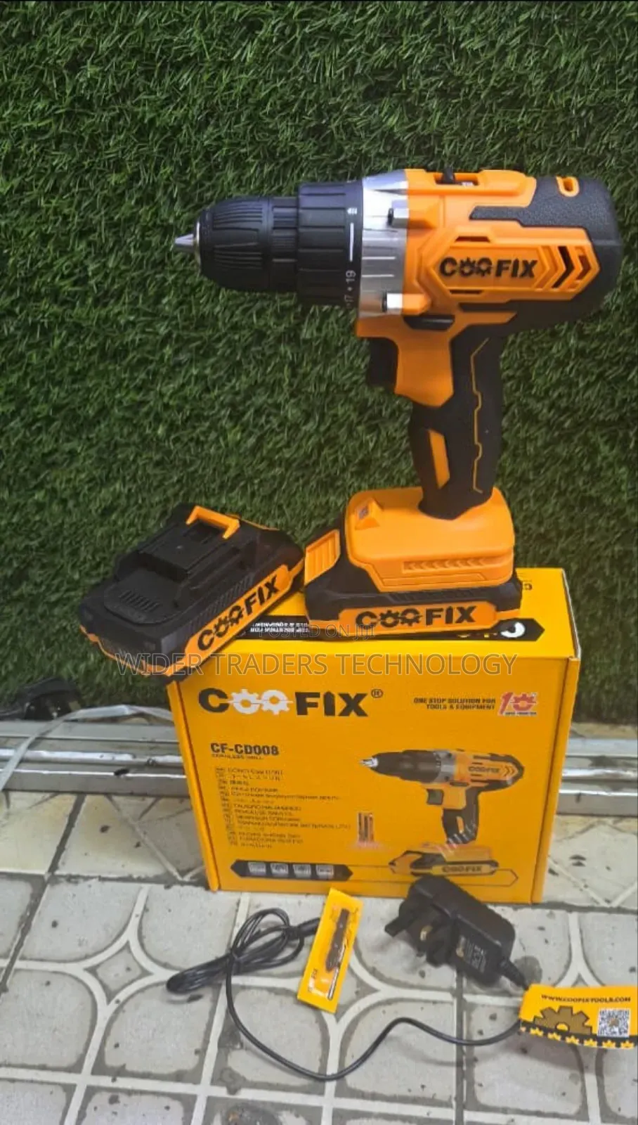 Coofix Cordless Drill 20v 2battery
