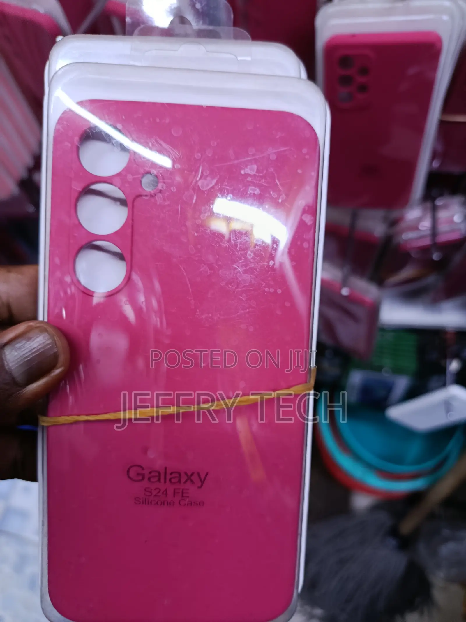 Nean Samsung Galaxy S24 Fe Liquid Silicone Case With Cloth Lining