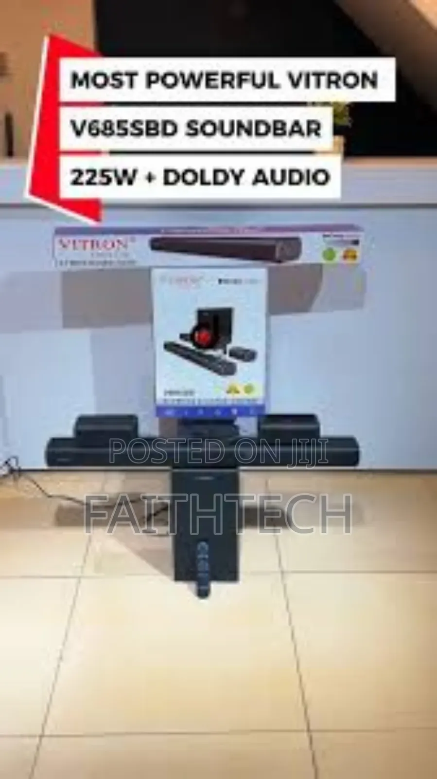 Vitron Soundbar 5.1 V685sbd 22500w Dolby Audio Deep Bass