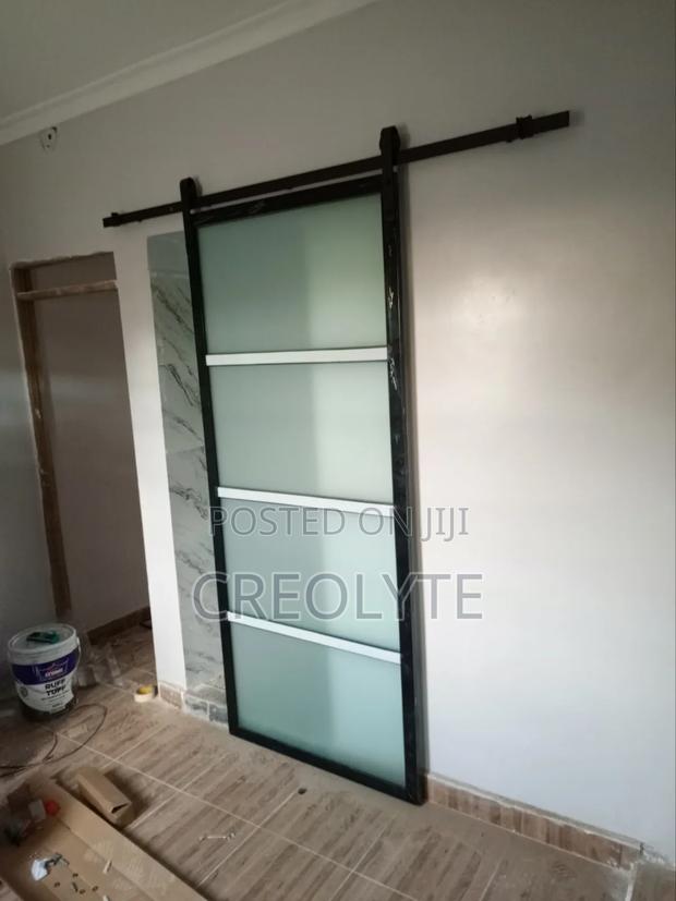 Modern Industrial-Style Sliding Barn Door