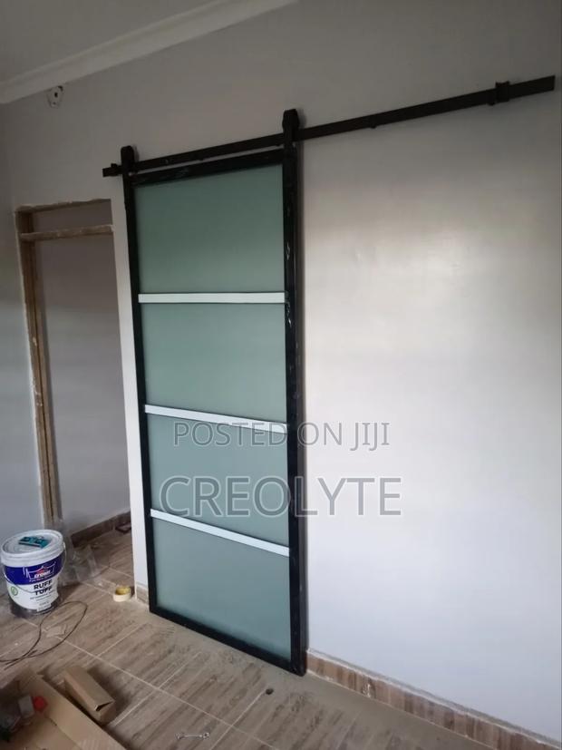 Modern Industrial-Style Sliding Barn Door - thumbnail 3