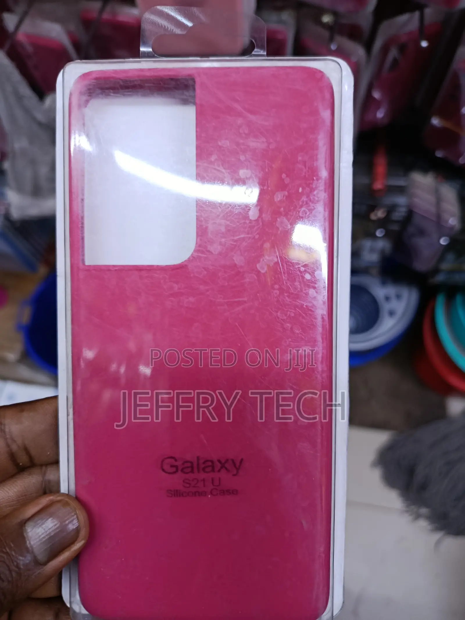 Savii Samsung Galaxy S21 Ultra Liquid Silicone Case With Cloth Lining