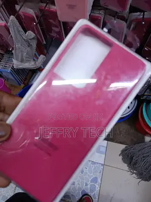 Savii Samsung Galaxy S21 Ultra Liquid Silicone Case With Cloth Lining