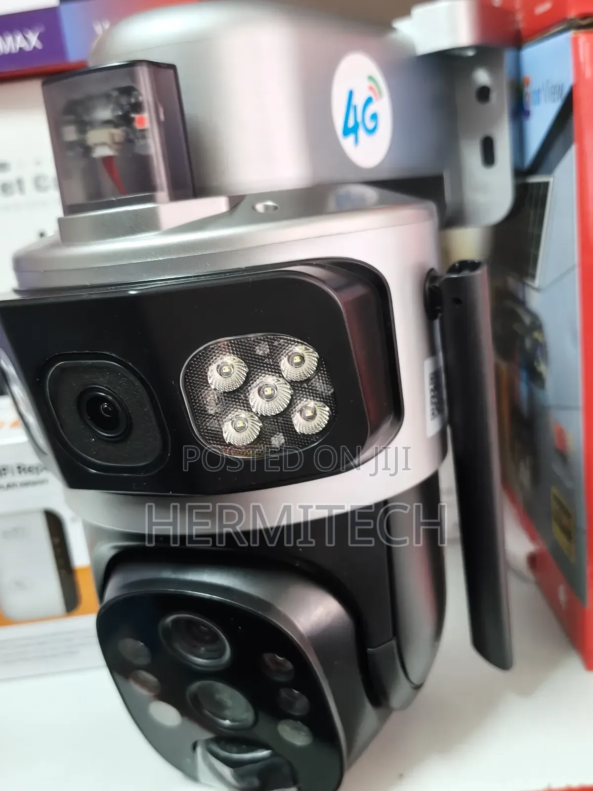 Optical Zoom in 10x Zoom Dual Lens 4g Solar Powered