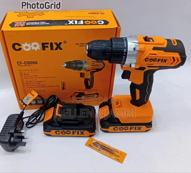 Coofix Cordless Drill 20v Lithium-Ion Drill 20v With 2 Batteries