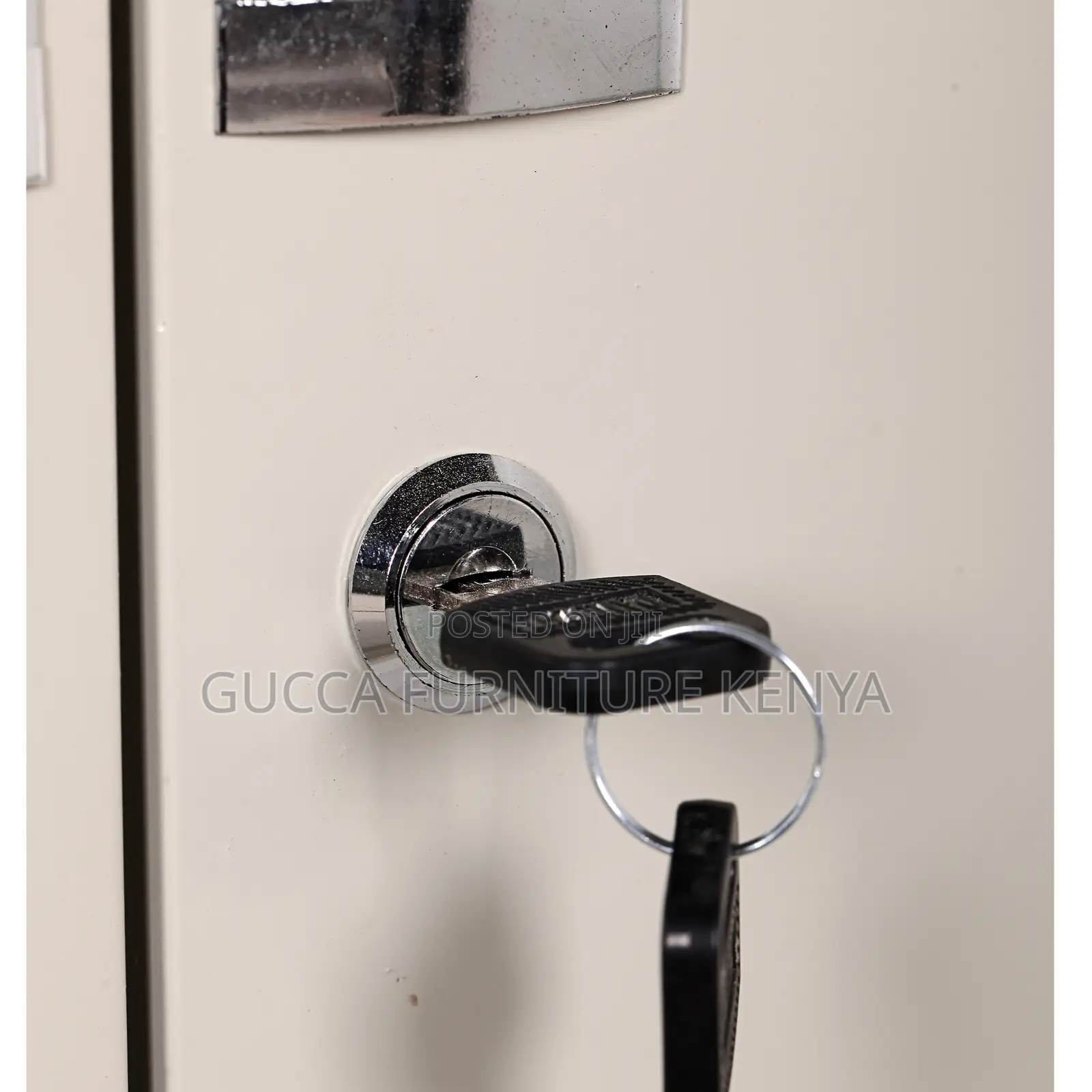 2-Door Steel Filing Cabinet With Half-Glass Front