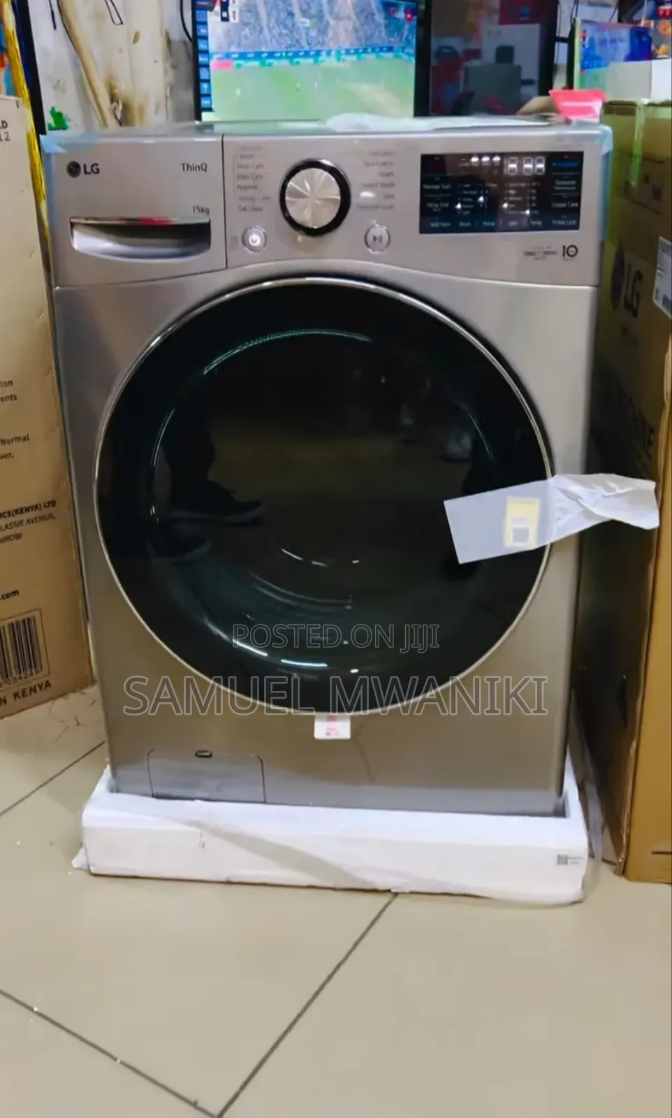 Lg 15kg Front Load Washing Machine Full Automatic Thinq Turbo Wash