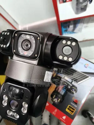 New  Model CCTV Triple Lens Wifi Model Solar Powered CCTV