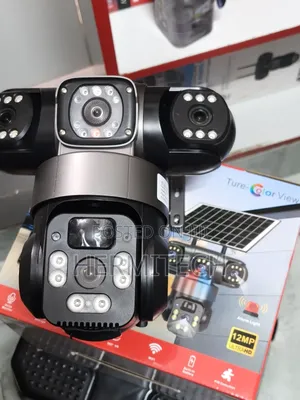 New  Model CCTV Triple Lens Wifi Model Solar Powered CCTV
