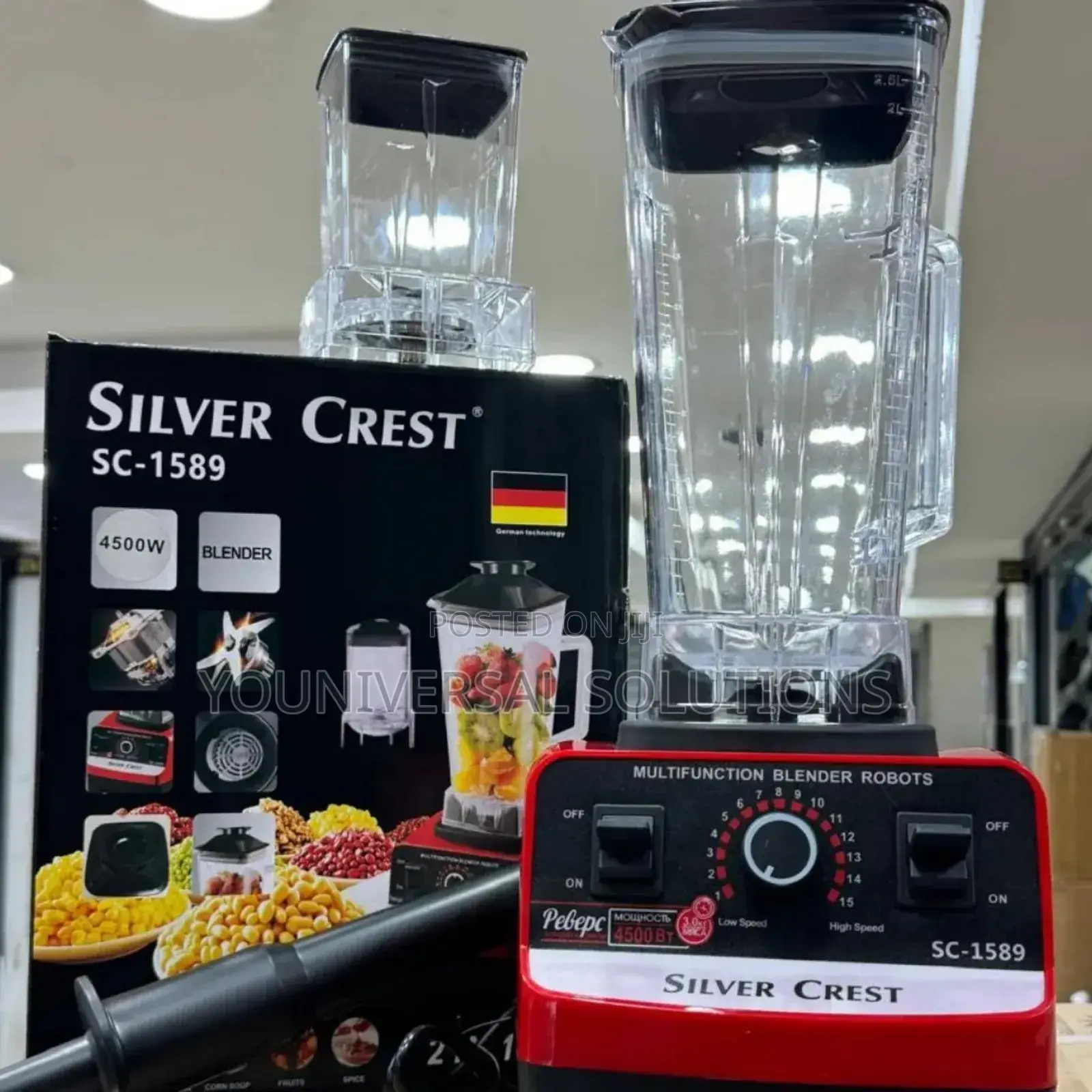2litres Silvercrest Commercial 2 in 1 Blenders