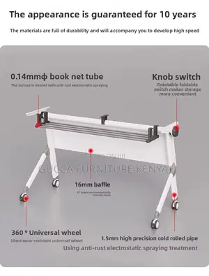1.2m Swivel Folding Training Office Table