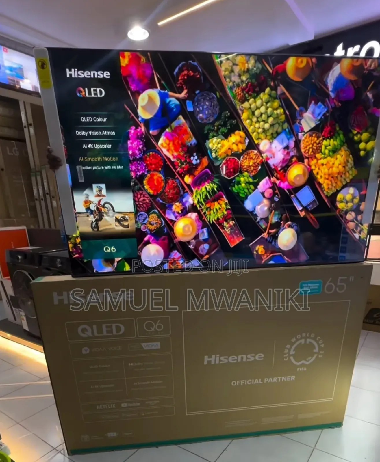 Hisense 65" Qled Uhd Smart Tv
Frameless Dolby Vision Hdr10+ 120hrr