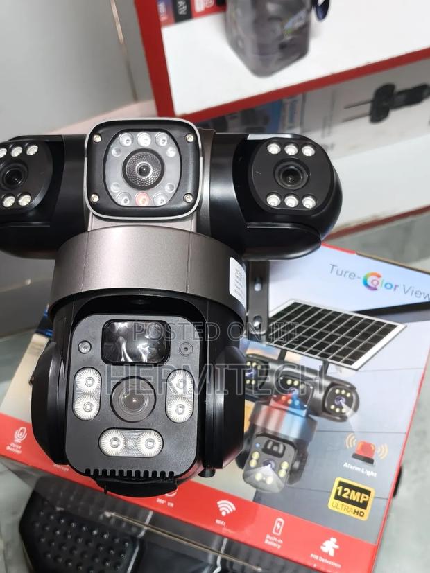 Sim Card Support Wifi Type Pir Human Recognition Solar Triple Lens - main view