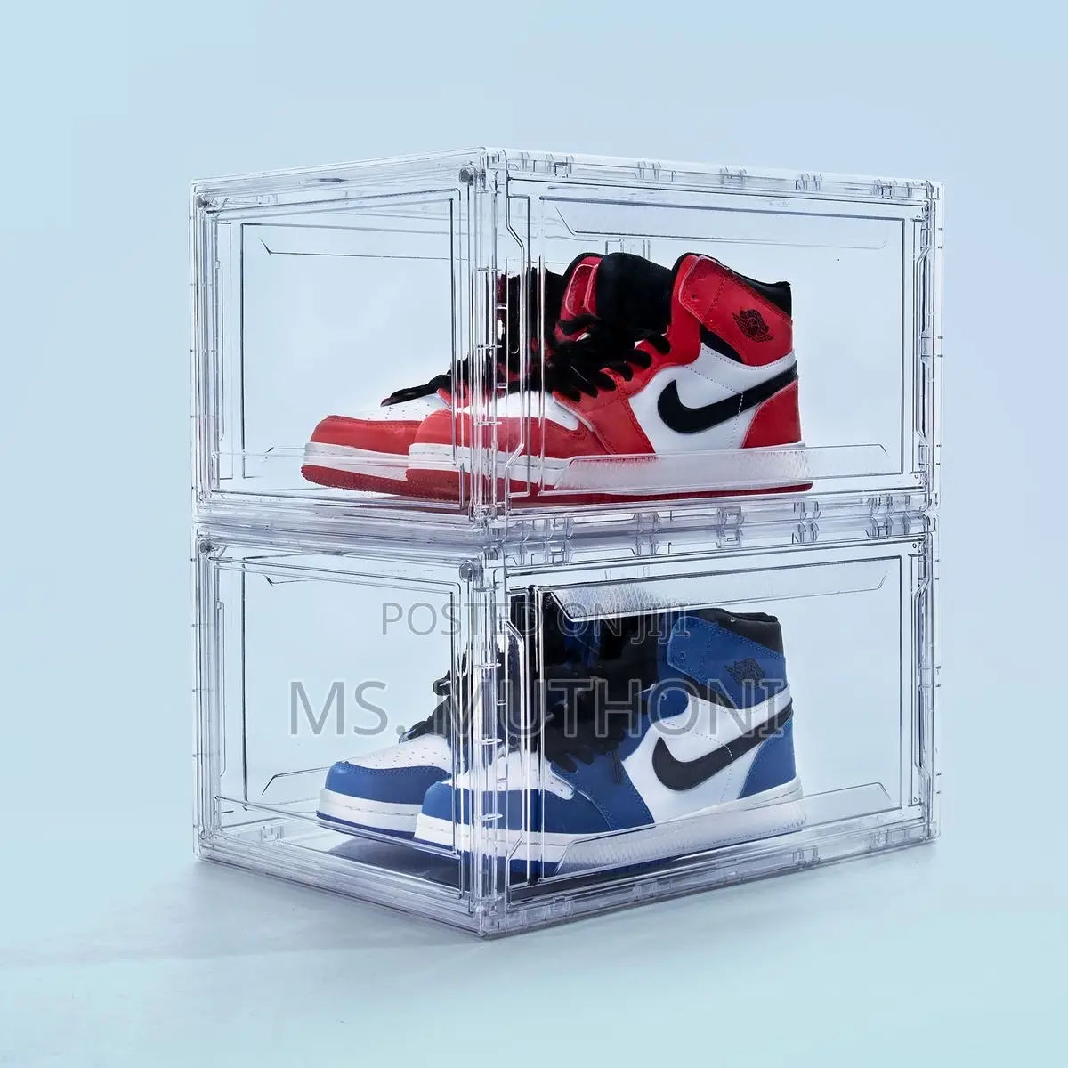 1 Pc Clear Stackable Shoe Box