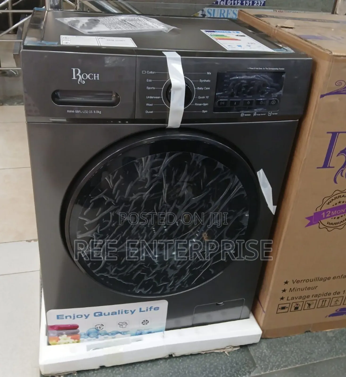 Roch 12kgs Washing Machine Front Load Washing Machine