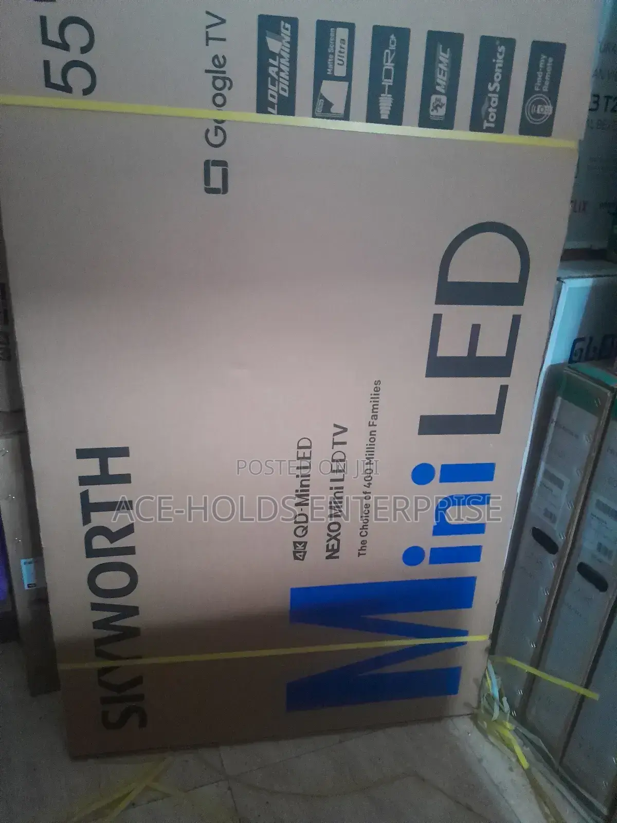 Mini-qled Skyworth 55" Google Smart Tv - Inbuilt Decoder