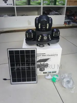 Solar-Powered Outdoor Security Camera Triple Lens Solar Wifi