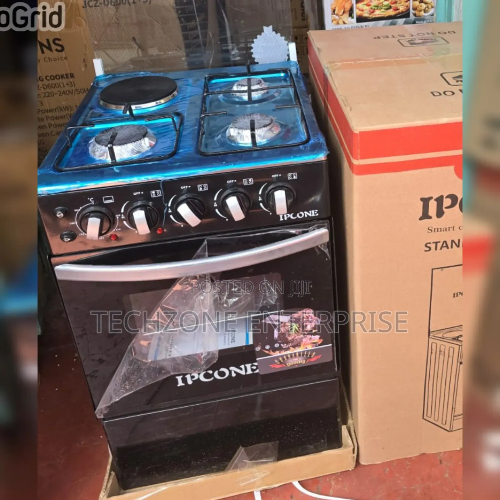 50*55cm Ipcone 3g+1e Standing Cooker With Electric Oven 