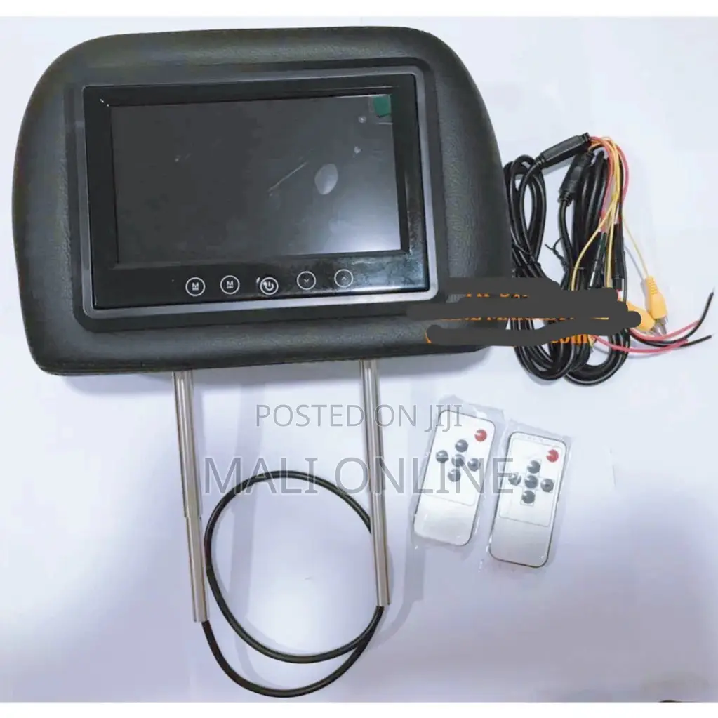9 Inch Dual Car Headrest Monitors TFT Led Screen Set With Av Input