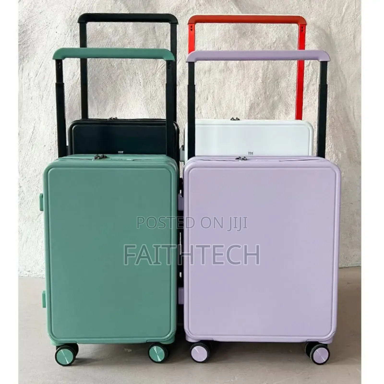 2 Pieces Modern Hard-Shell Travel Suitcase