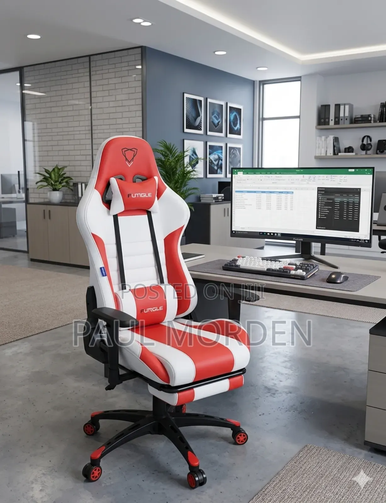 Furniture :Racing Style Design Gaming Chair