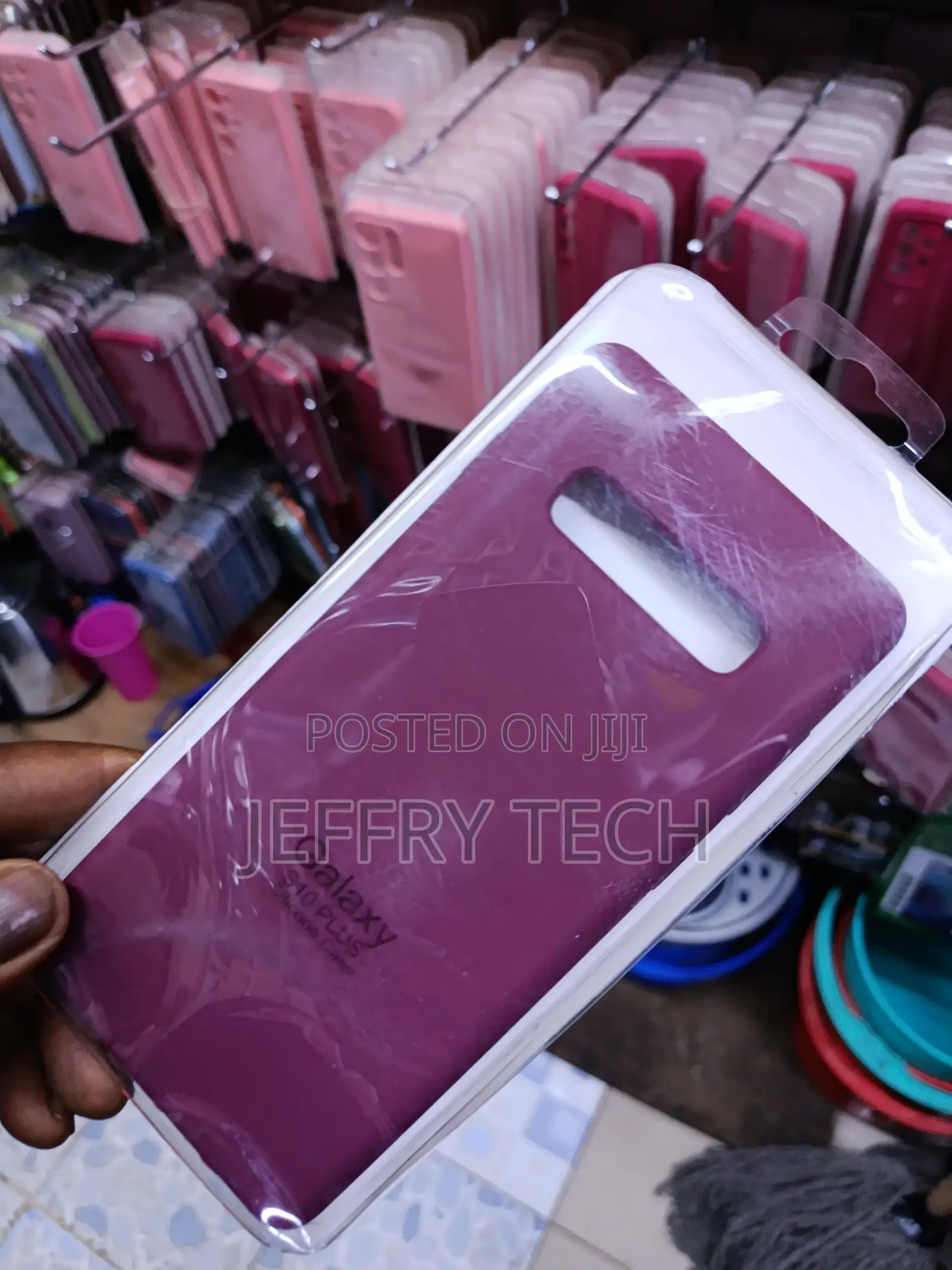 Sooky Samsung Galaxy S10 Plus Silicone Cover With Lining Burgundy