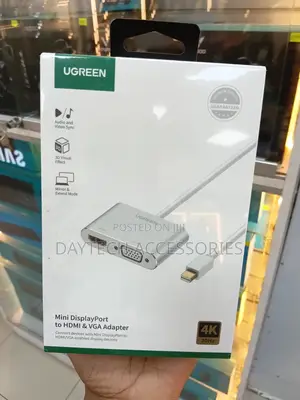 Ugreen Mini Dp to Hdmi + Vga Converter 1080p/ - Black