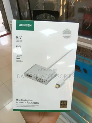 Ugreen Mini Dp to Hdmi + Vga Converter 1080p/ - Black