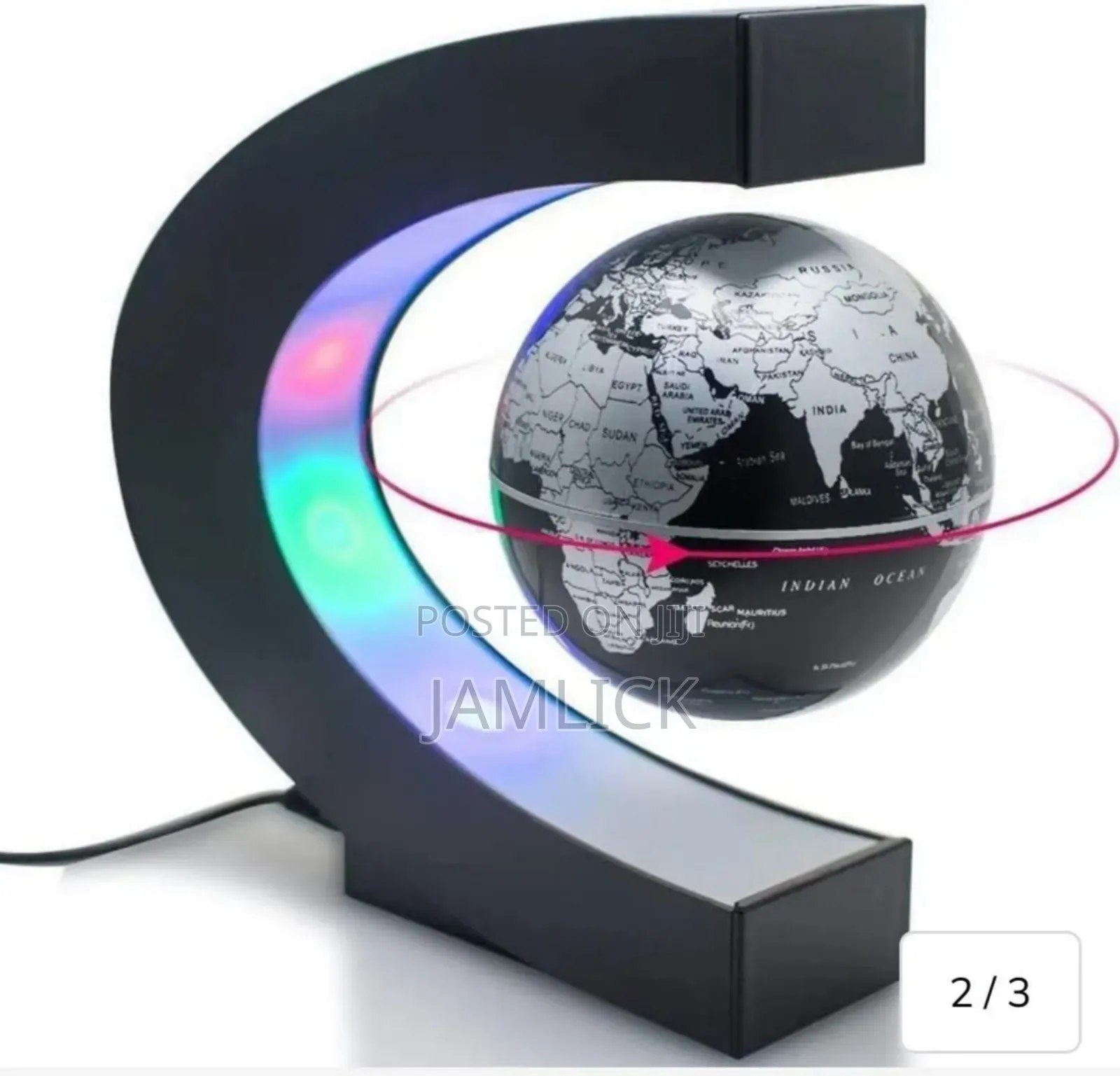 Magnetic Levitating Globe With Led Light - Hm